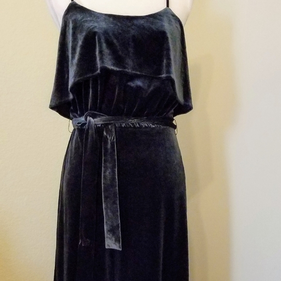 Ali & Jay Deep Green Velvet Jumpsuit - Picture 3 of 5